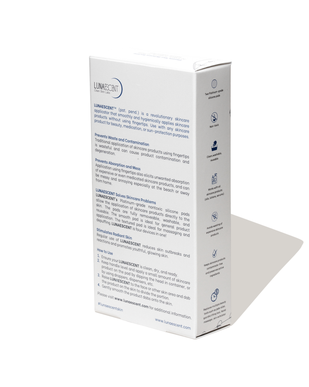LUNAESCENT Touch-Free Skincare Applicator with Spatula